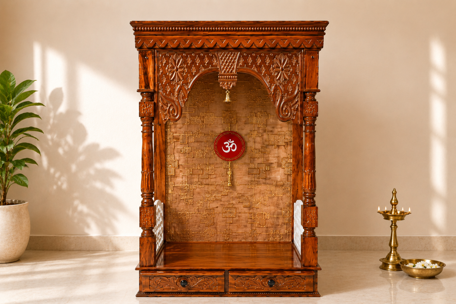 WOODEN DOMASTIC TEMPLE MODEL NO: 6170
