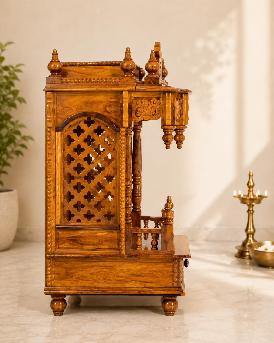 WOODEN DOMASTIC TEMPLE MODEL NO : 5155