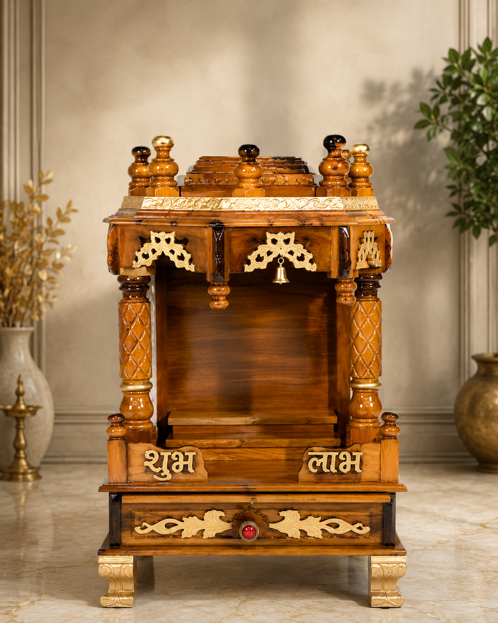 WOODEN DOMASTIC TEMPLE MODEL 7108