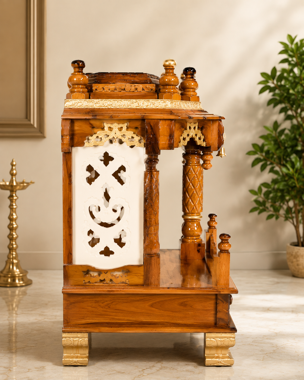 WOODEN DOMASTIC TEMPLE MODEL 7108