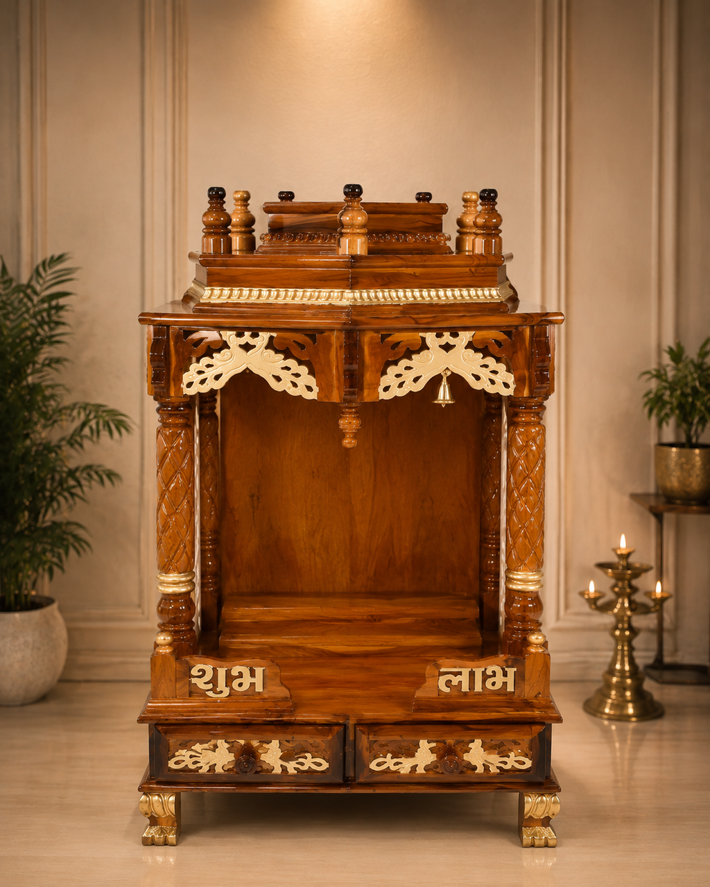 WOODEN DOMASTIC TEMPLE 7109