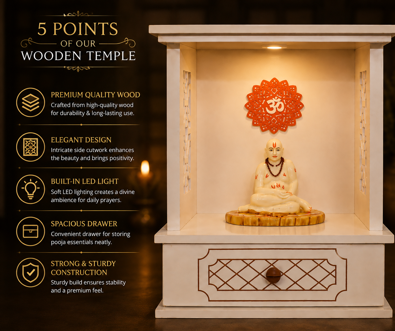 WOODEN DOMASTIC TEMPLE PU 102