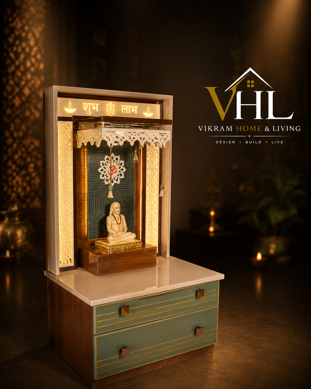 WOODEN DOMASTIC TEMPLE MODEL NO. 7114