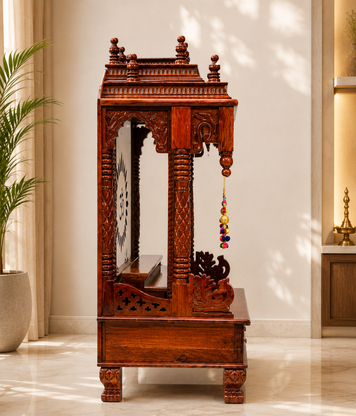 WOODEN DOMASTIC TEMPLE MODEL NO.  6156
