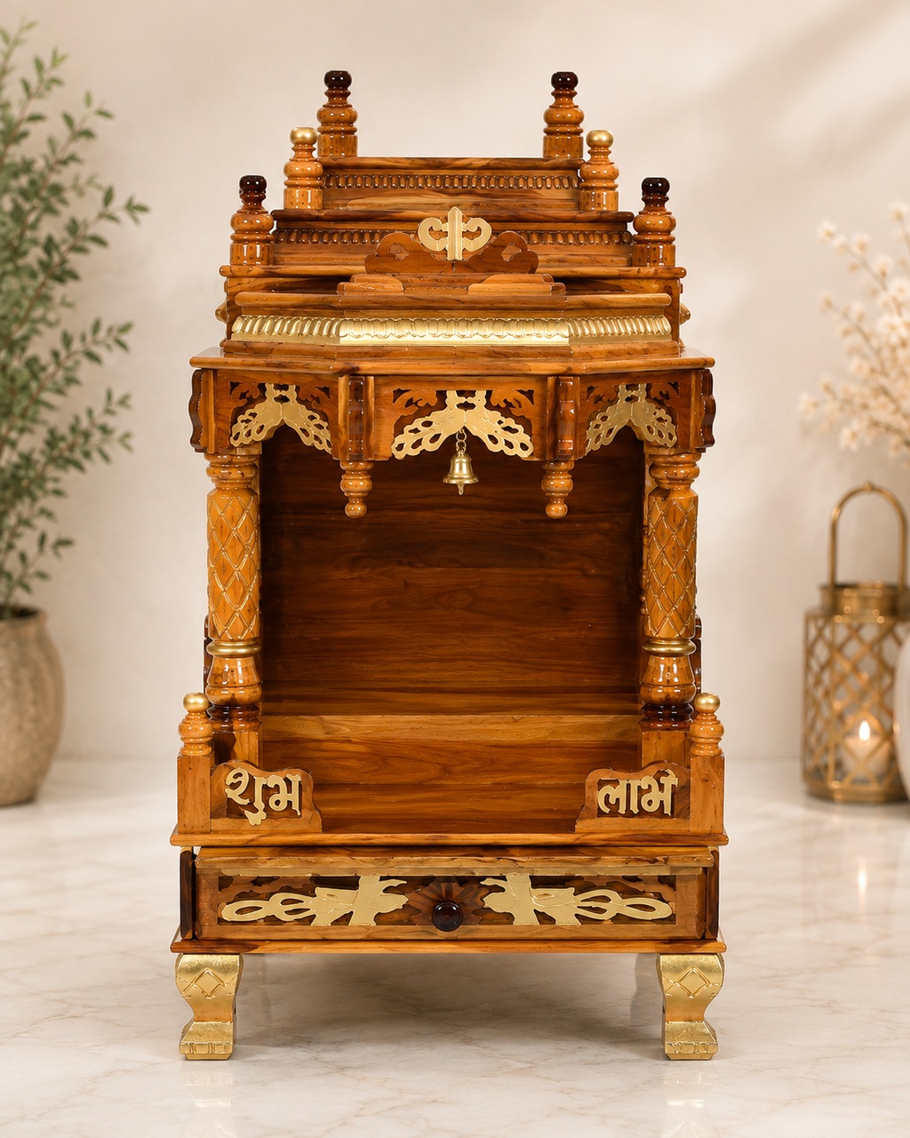 WOODEN DOMASTIC TEMPLE MODEL NO. 7132