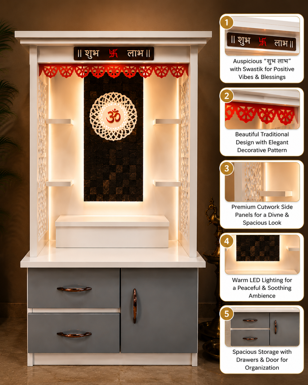 WOODEN DOMASTIC TEMPLE PU 111