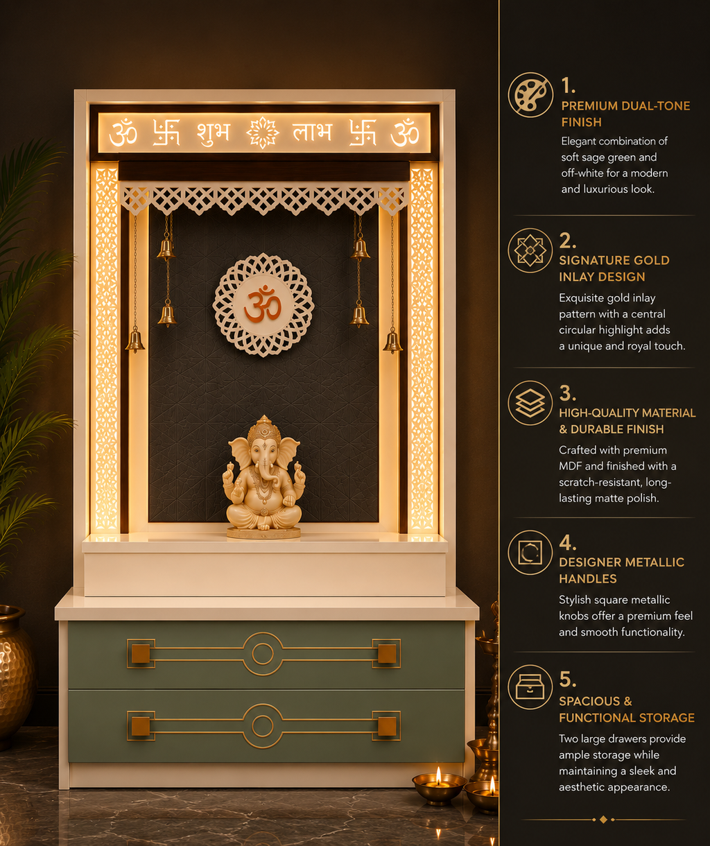 WOODEN DOMASTIC TEMPLE PU:-116