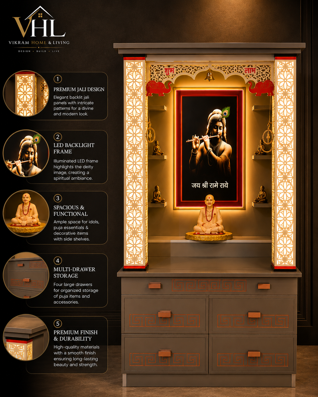 WOODEN DOMASTIC TEMPLE PU 118