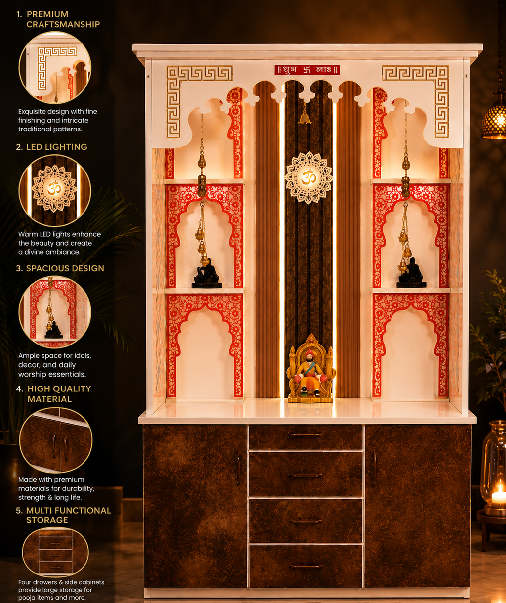 WOODEN DOMASTIC TEMPLE PU :121