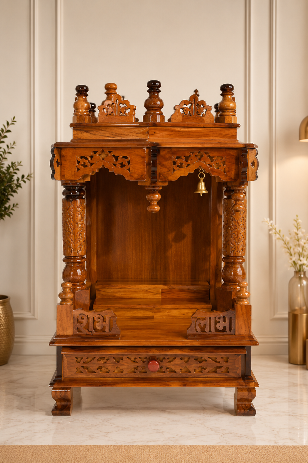 WOODEN DOMASTIC TEMPLE MODEL NO 7105
