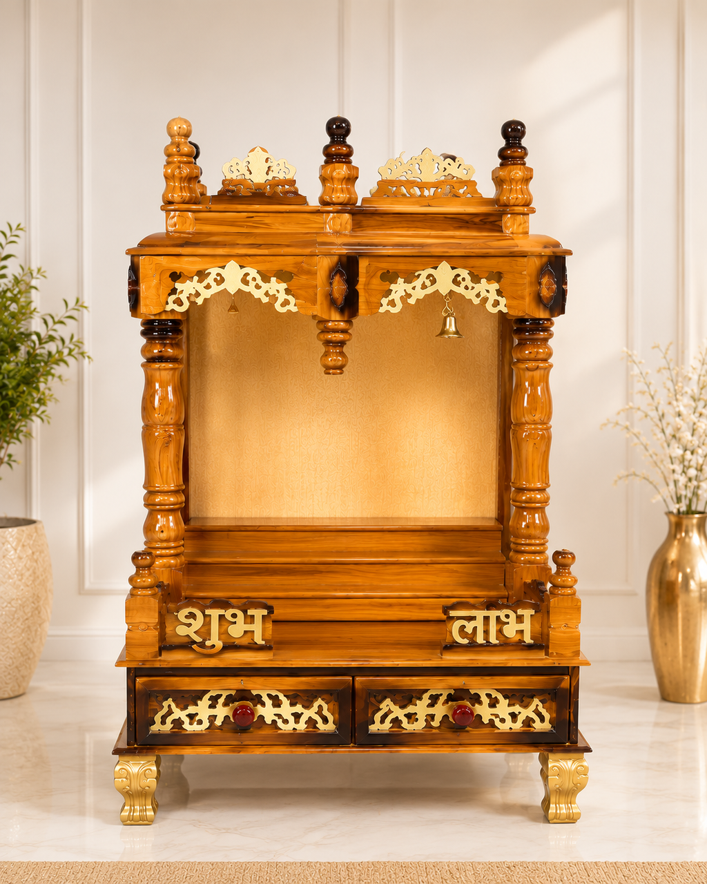 WOODEN DOMASTIC TEMPLE MODEL 7107