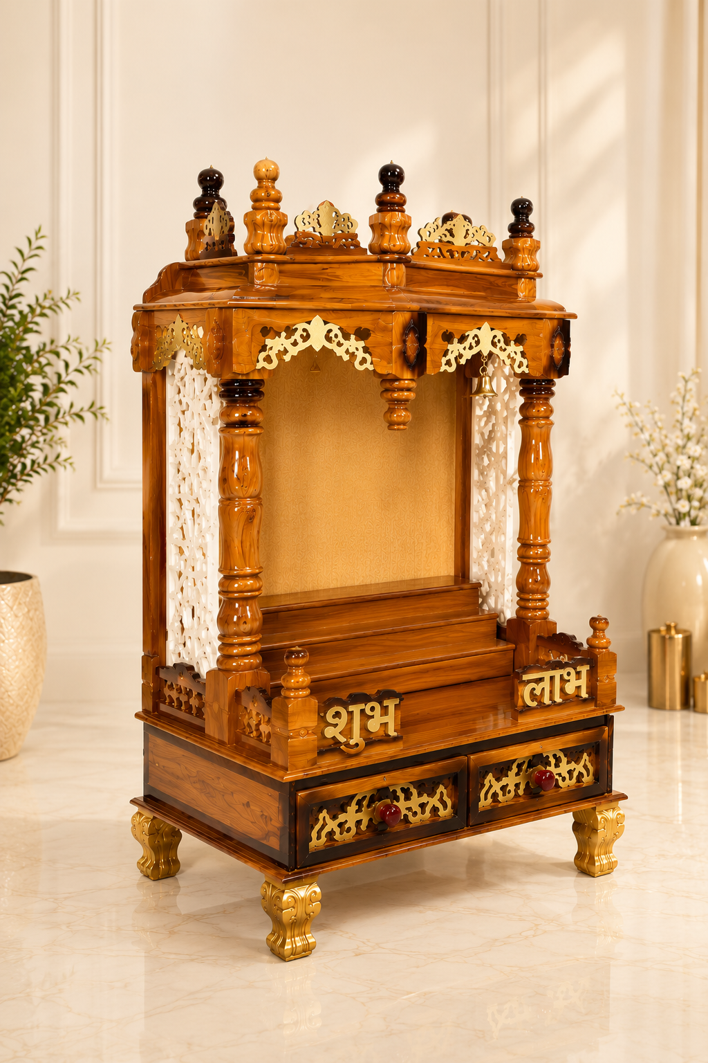 WOODEN DOMASTIC TEMPLE MODEL 7107