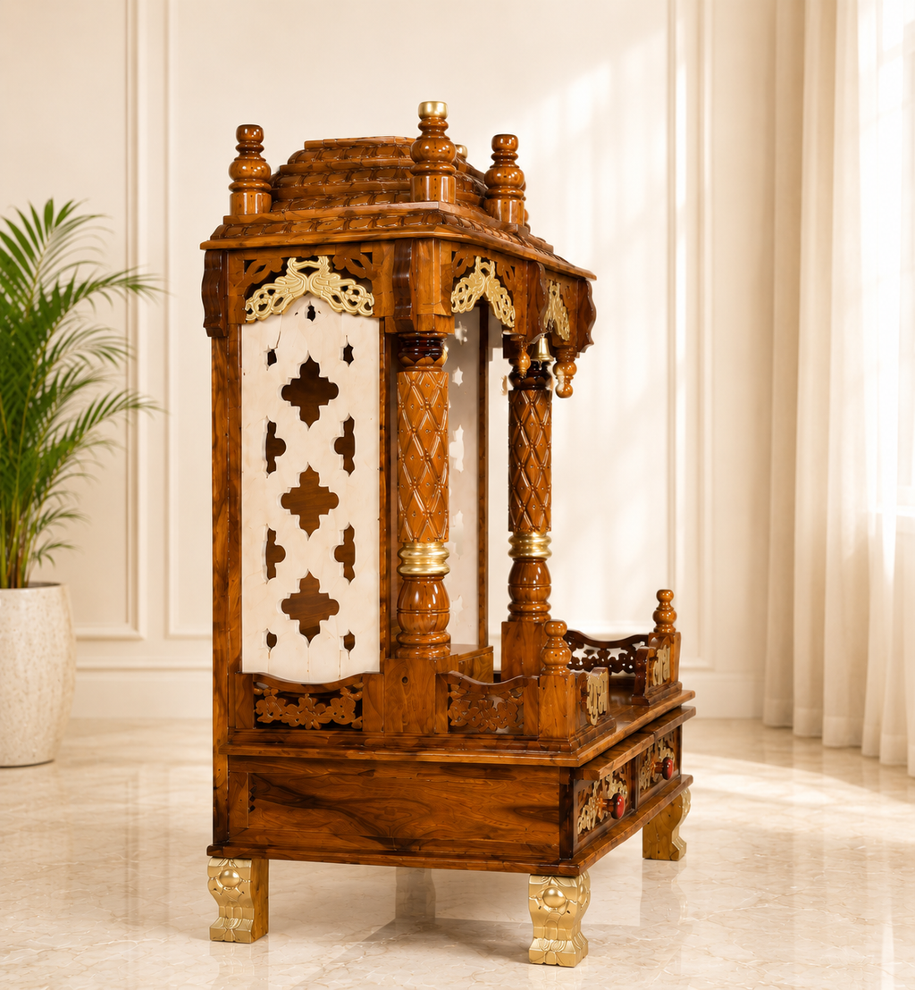 WOODEN DOMASTIC TEMPLE MODEL NO : 7153
