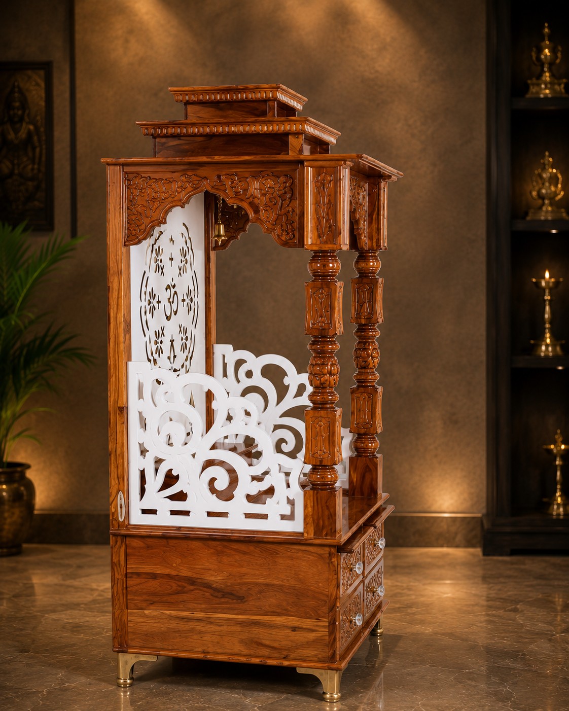 WOODEN DOMATIC TEMPLE MODEL NO: 6176