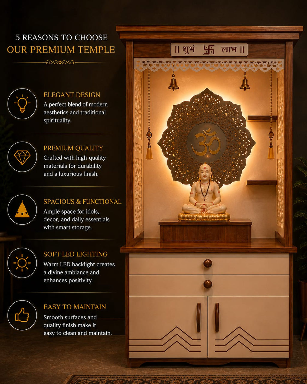 WOODEN DOMASTIC TEMPLE PU 107