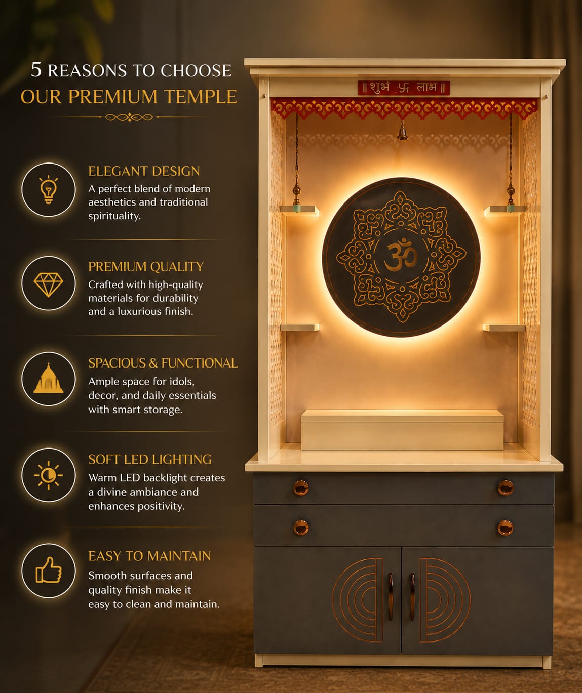 WOODEN DOMASTIC TEMPLE PU 108