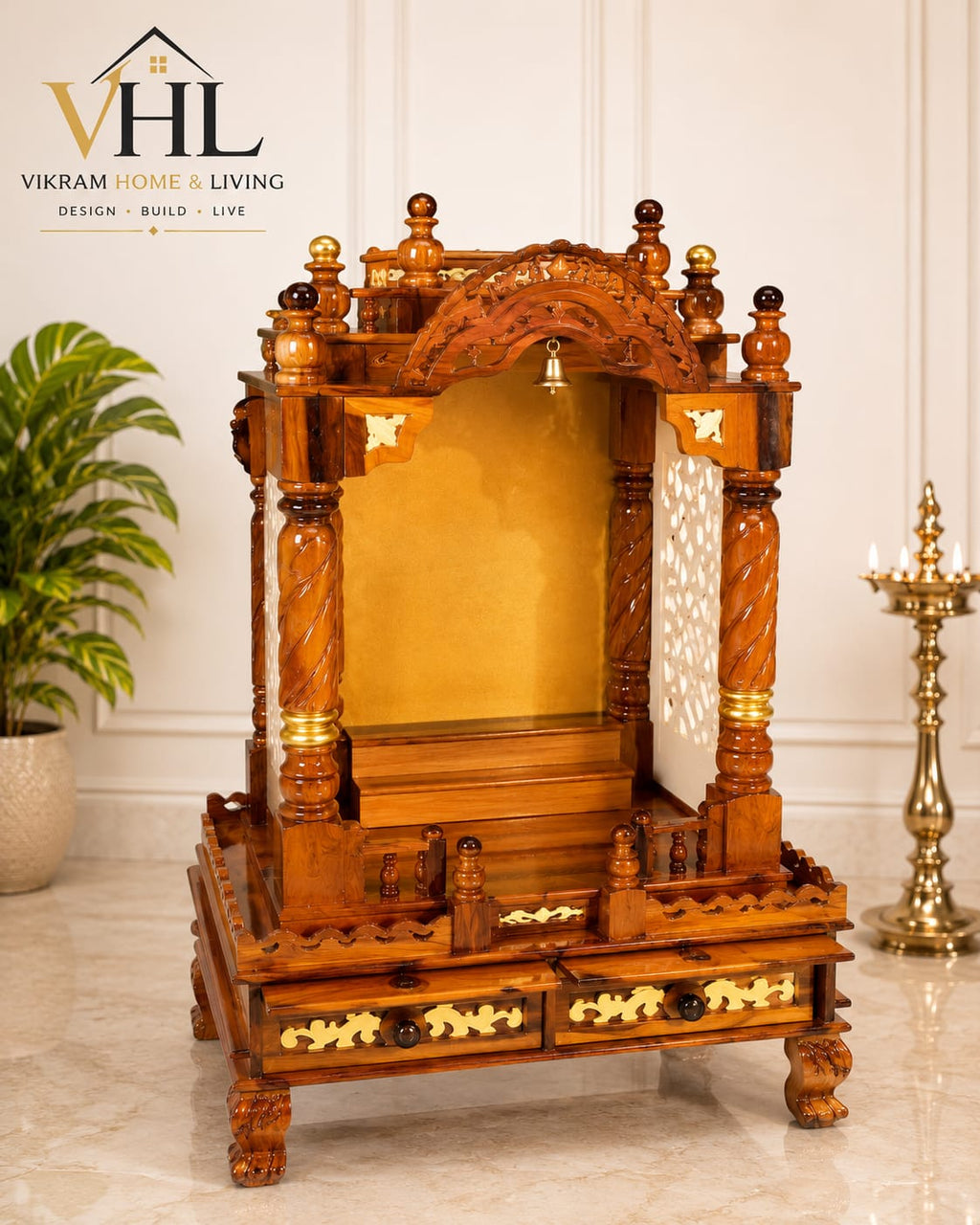 WOODEN DOMASTIC TEMPLE 7144