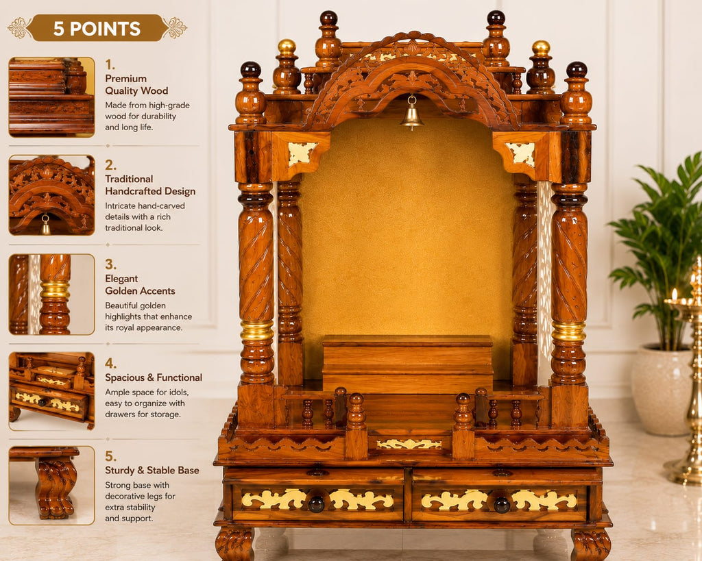 WOODEN DOMASTIC TEMPLE 7144
