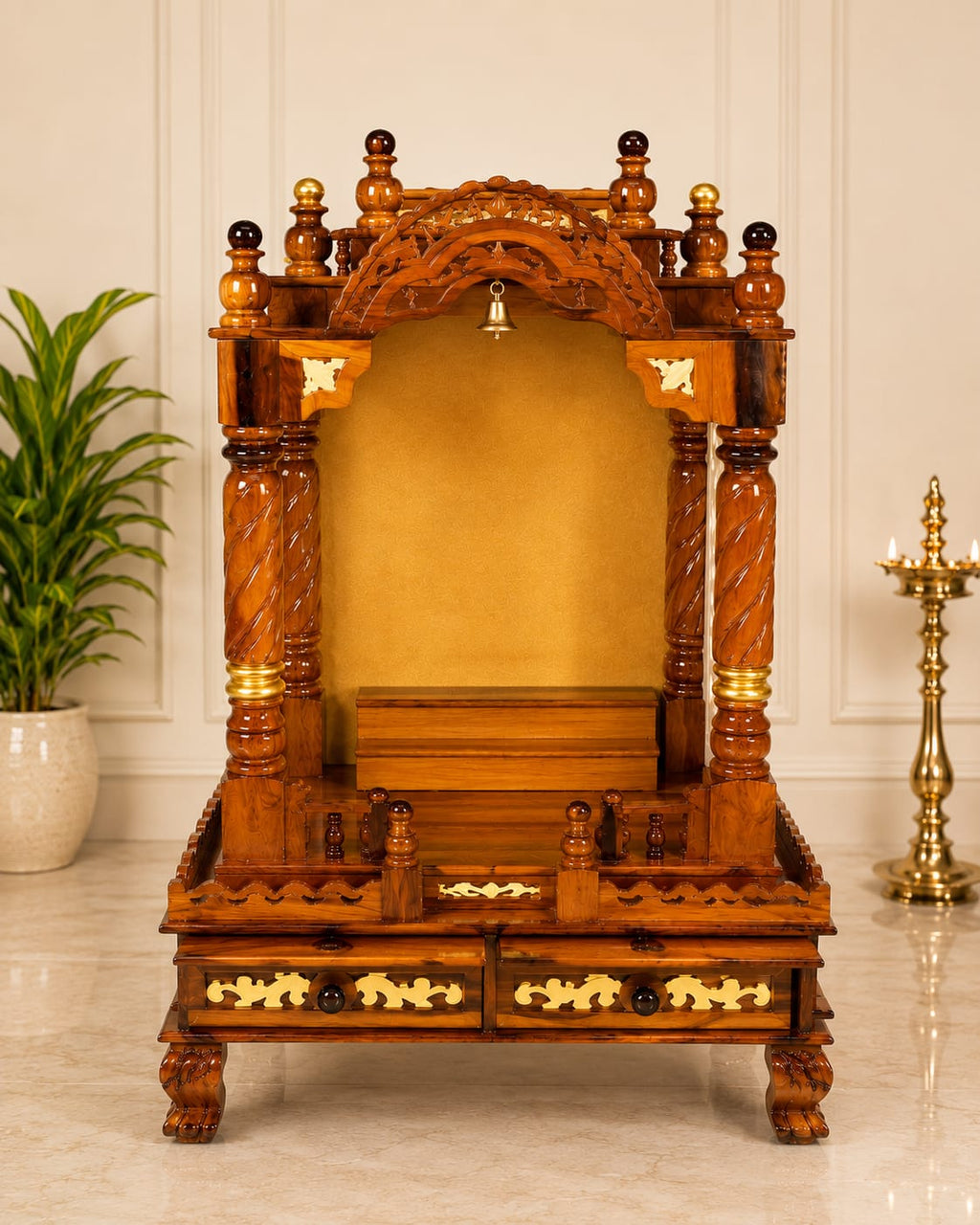 WOODEN DOMASTIC TEMPLE 7144
