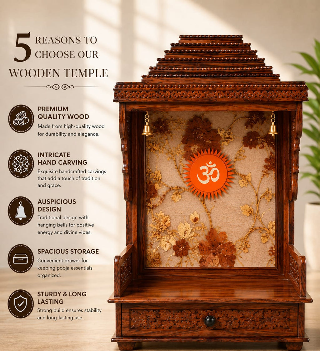 WOODEN  DOMASTIK TEMPLE 6157