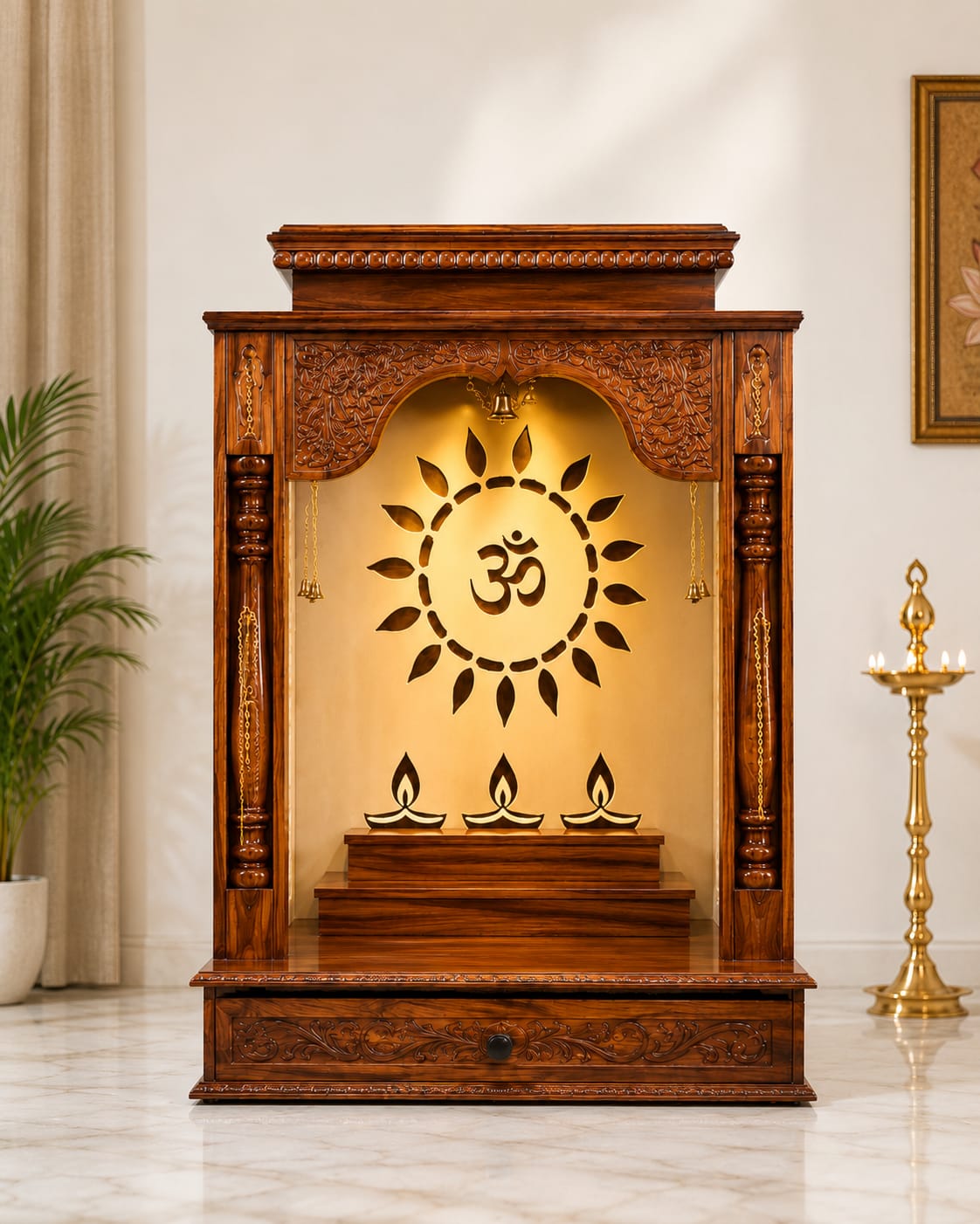 WOODEN DOMASTIC TEMPLE 6152